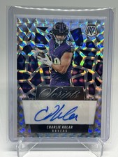 2025 Mosaic Football Scripts Charlie Kolar Auto Ravens LA Chargers