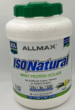 ISONatural Whey Protein Isolate, Vanilla, 5 lbs 2.27 kg Best By: 12/2027