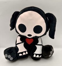 Vintage Skelanimals 10  Dax Dog Glow In The Dark Plush Collectible Jakks Pacific