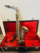 Vintage C.G. Conn Alto Saxophone W/ Case C. 1920s Untested As-Is
