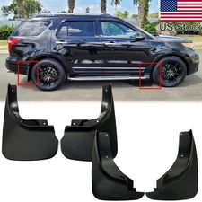 4Pcs Black Front Rear Splash Guards Mud Flaps Fender For 2011-2018 Ford Explorer