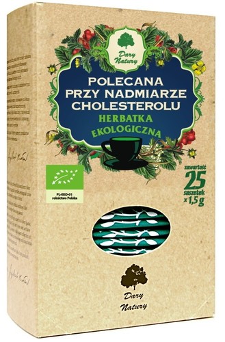 Dary Natury Herbatka Polecana Przy Nadmiarze Cholesterinu Bio (25 x 1,5g) 37,5g - Bild 1 von 1