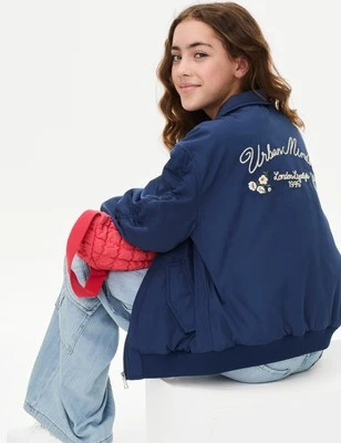 Marks & Spencer Bomberjacke Mädchen Navy - M&S