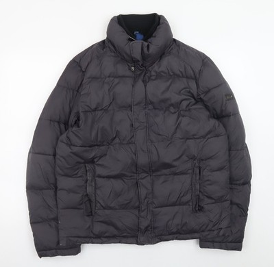 Calvin Klein Wintermantel Herren Schwarz M Puffer Jacke Wasserabweisend