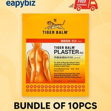 10 x 2 pcs Patch Tiger Balm Plaster RD Relief Warm Pain 10cm x 14cm Healthcare
