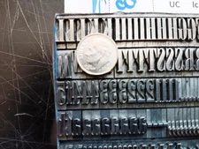 Vintage Metal Letterpress Print Type    36pt Onyx   ATF#661 D68  4#