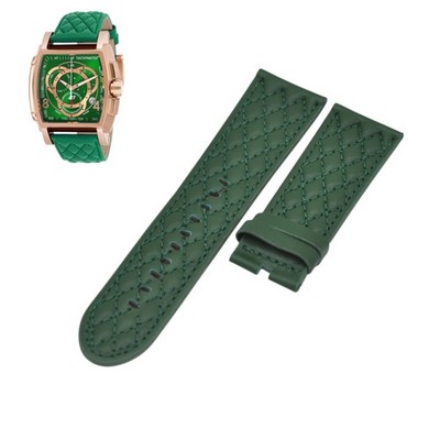 S1 Rally 17010 26mm Green Leather Watch Strap For Invicta