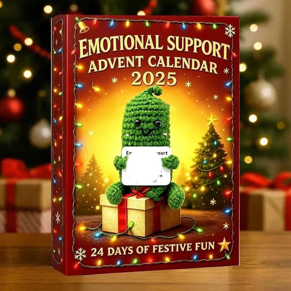 2025 Emotional Support Advent Calendar,Crochet 24 Days Christmas Advent Calendar - Image 3 of 4