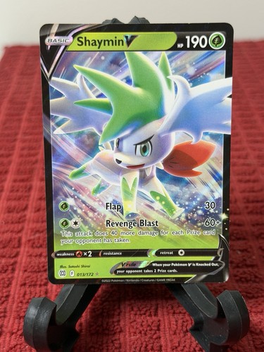 Pokémon TCG Shaymin V Sword & Shield: Brilliant Stars 013/172 Holo Ultra Rare NM