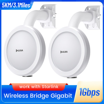 1200Mbps 5KM Range CPE Wireless Access Point WIFI Bridge With 16dBi WiFi Antenna