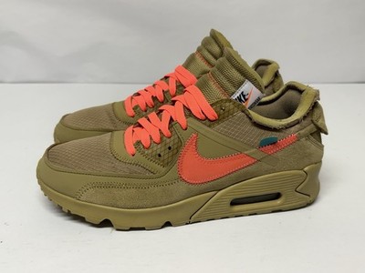 2019 Desert Ore Nike Air Max 90 x Off-White Size 9 ''The 10'' AA7293-200 Virgil
