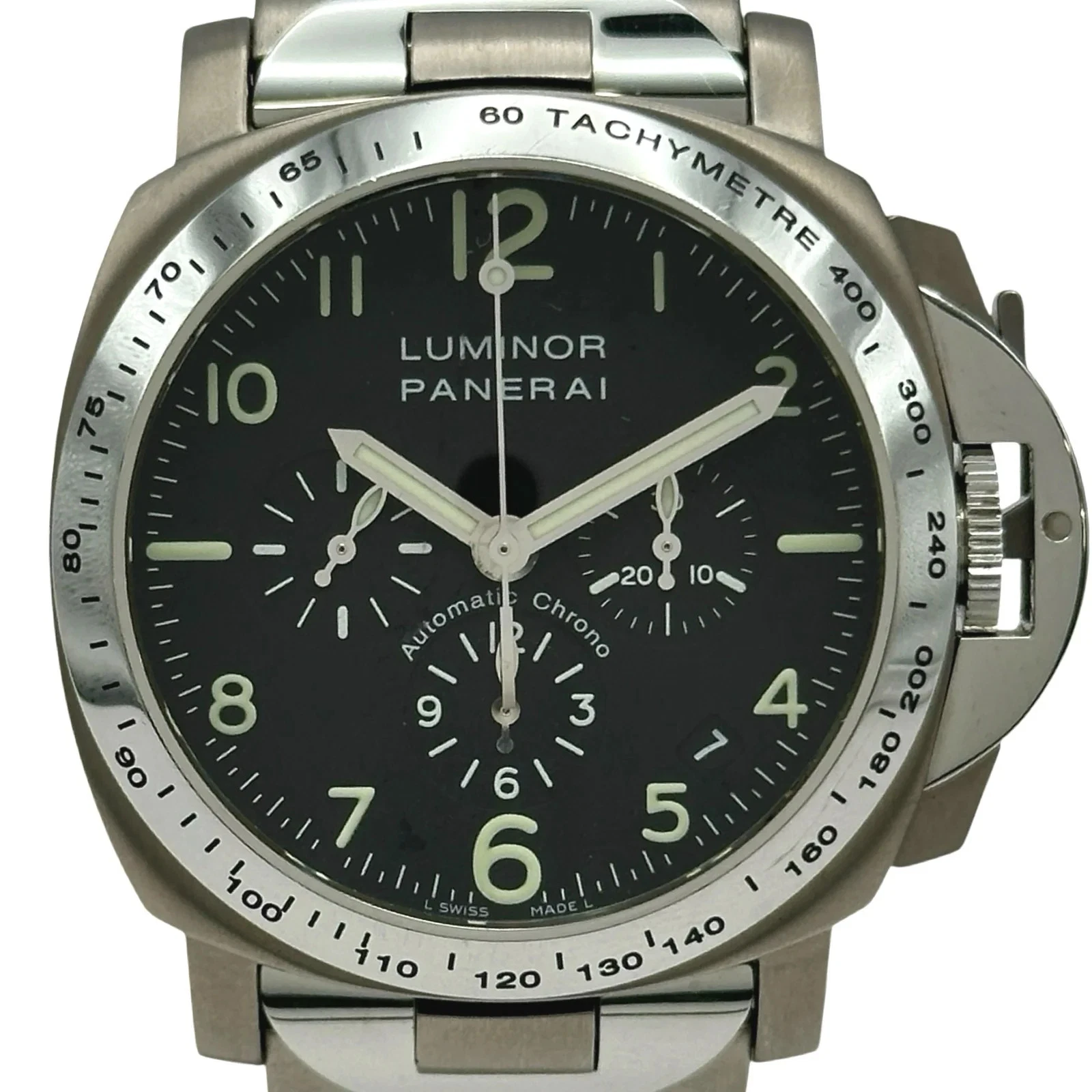 Panerai — PANERAI Luminor PAM00072 40mm Ti Black Dial Automatic Watch 2001 #OKW242