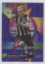 2023 Finest UEFA Club Competitions Purple Shimmer Refractor Anthony Gordon 10vd