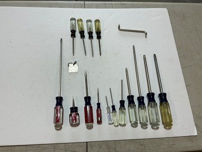 Vtg 17 Pc Craftsman USA made Screwdriver Set Mixed slotted, Phillips, Torx $40