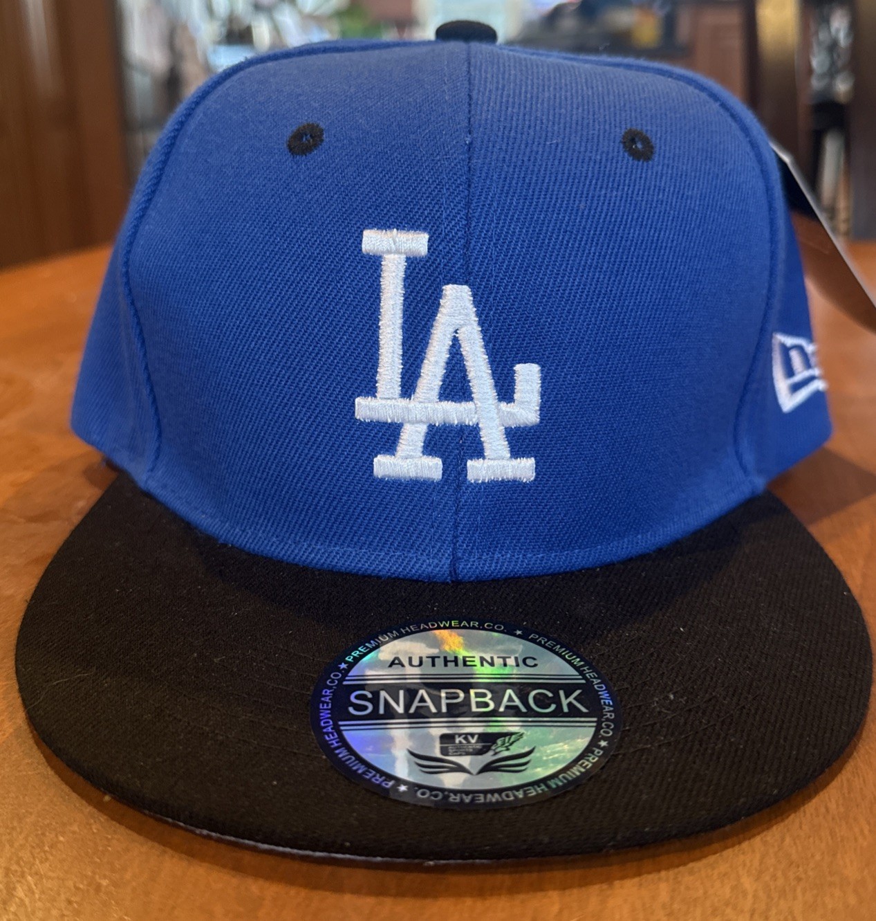 LA Los Angeles Dodgers Blue and Black SnapBack Baseball Cap Hat Gorra NWT