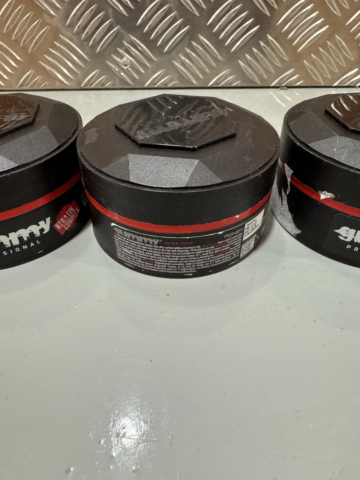 3x Gummy Ultra Hold Hair Styling Wax 150ml Gummy Red Brand New 4