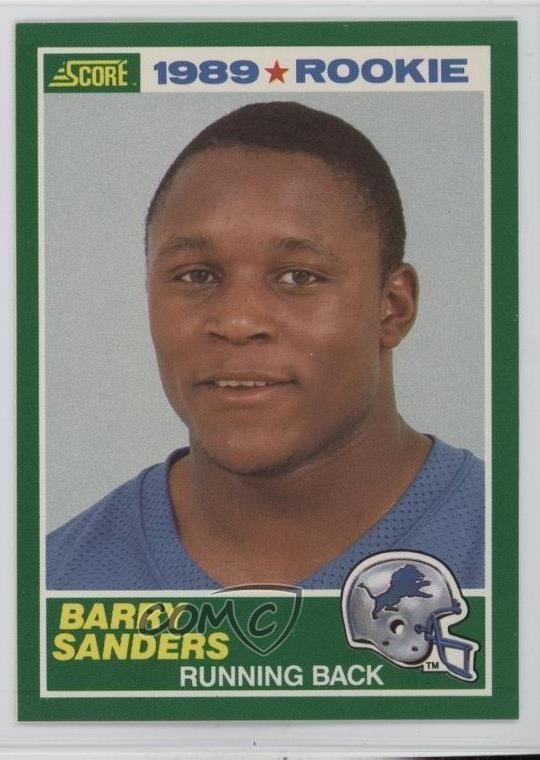 1989 Score 1989 Rookie Barry Sanders #257 Rookie RC HOF 0d6c
