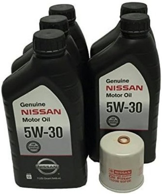 Genuine Nissan 5W-30 Oil Change Kit 5 Quarts 15208-65F0E