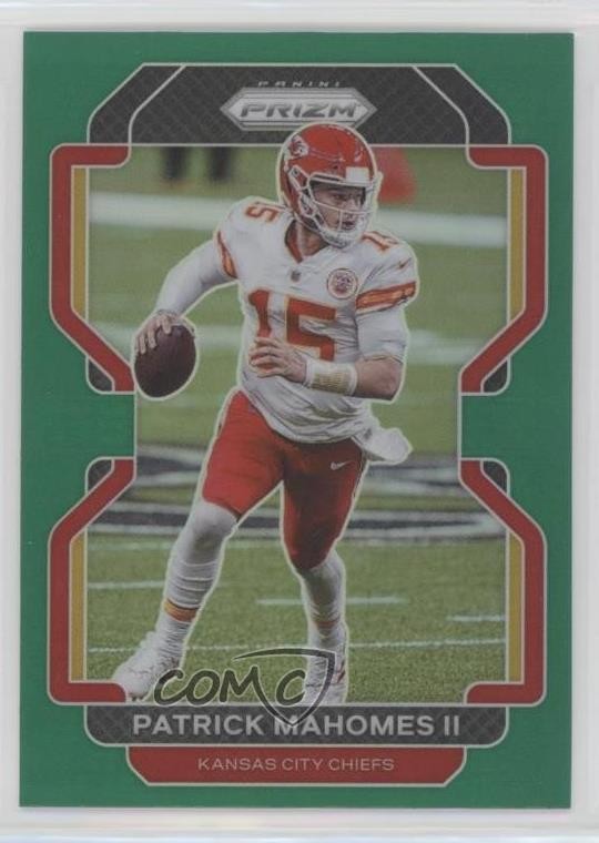 2021 Panini Prizm Green Prizm Patrick Mahomes II #190 0tg5