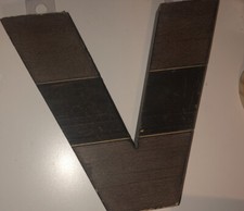 8 Distressed Wood Letter V