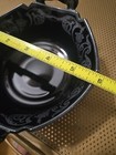 Vtg Evangeline National Black Glass Silver Overlay Deposit Bowl L.E. Smith JJ#85 — photo 4
