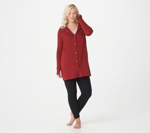 cuddl duds hooded cardigan