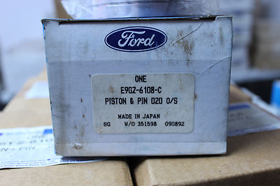 NOS OEM Ford E9GZ6108C Piston and Pin Set 1961-1989 Comet/Montego