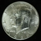 1969D - KENNEDY HALF DOLLAR - SILVER - BU CONDITION COIN GEM