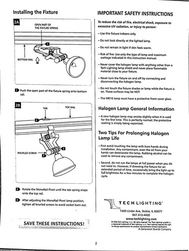 Tech Lighting 700MOPIVS Monorail MO PIVOT MR16 Satin Nickel 12v One Pivot Head - Picture 6 of 12