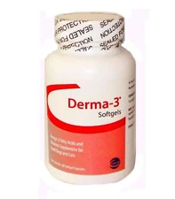 Derma-3 Softgels For Cats & Small Dogs, 60 Capsules, Omega-3 & Vitamins