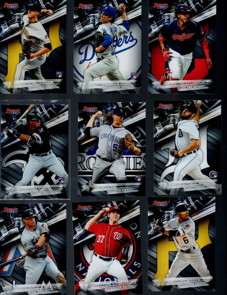 2016 BOWMANS BEST Baseball Complete Your Set 1-250 BUY MORE SAVE MORE - Image 3 of 4