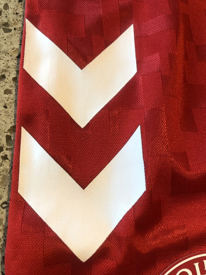 Denmark Hummel 24/25 Away Soccer Football Shorts EU Large US Medium NWT - Image 3 of 4