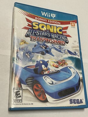 Sonic & All-Stars Racing Transformed Bonus Edition Nintendo Wii U CIB w/ Manual