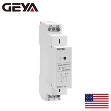 GEYA Auxiliary Relay AC/DC12/24/48/110V AC230V 8/16A Intermediate Module Relay