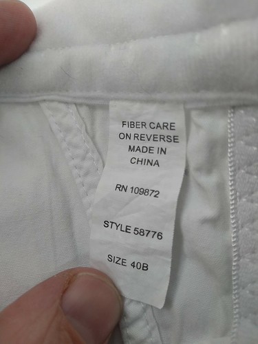 40b bra NWOT unbranded Front Hook White Bra 042 - Picture 3 of 5
