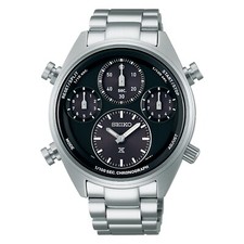 SEIKO Prospex Speedtimer SFJ003 Black Dial Chronograph Stainless Steel Men Watch