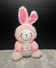 Hug Fun Plush White Bunny in Pink Furry Rabbit Costume Easter Egg Walmart Toy