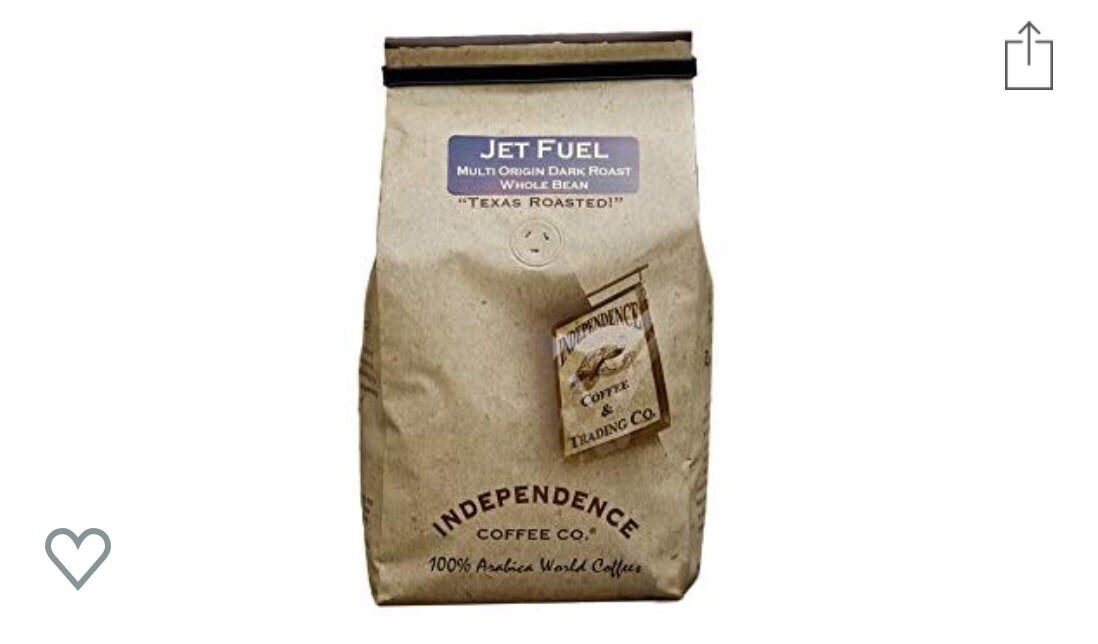 Independence Coffee Jet Fuel Multi Origen Dark Roast Whole Bean Coffee  24 Oz