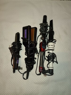 Hot Tools Professional Hair Styling Irons Lot Of 4 