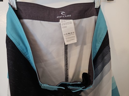 Rip Curl Mirage Mens Size 33 Green Swim Trunks Surf Boards Shorts Drawstring - Picture 4 of 5