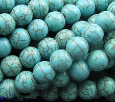 4mm 6mm 8mm 10mm 12mm 14mm Green Turquoise Gemstones Round Loose Beads 15"Strand