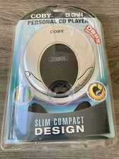 Coby Bass CX-CD114 Personal CD Player Slim Compact Design with Headphones