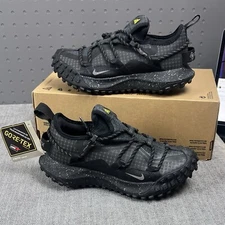 Nike ACG Mountain Fly Low GTX SE Black Grey Hiking DD2861 Mens Sz 4 / Womens 5.5