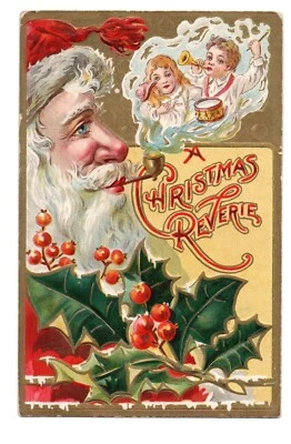 Père Noël    . SANTA CLAUS . Cpa en relief - Photo 1/2