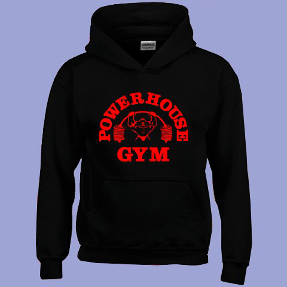 Maglietta Powerhouse Gym Uomo - Cotone 100%, Nero, Taglie S-5XL, Nuova Con Etichette