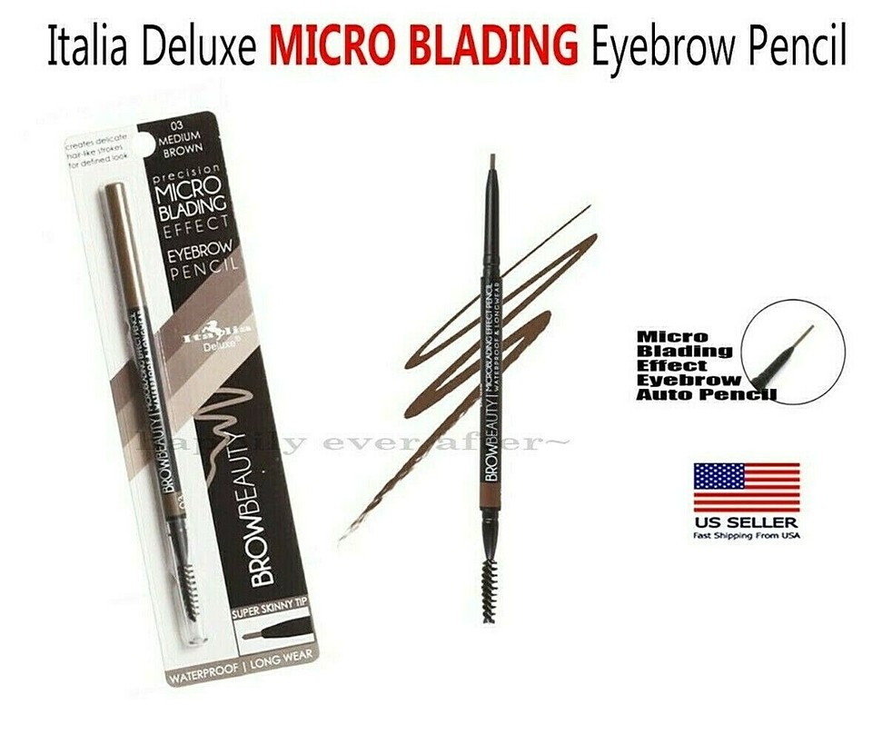 ITALIA DELUXE Precision MICRO BLENDING Effect Eyebrow Pencil, Skinny