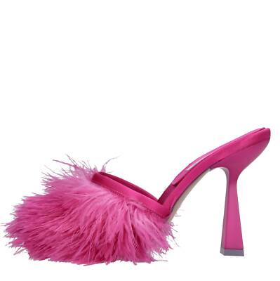 SE1124 SATIN Pantoletten und Sabot SEBASTIAN Damen Fuchsia Amu01_seba