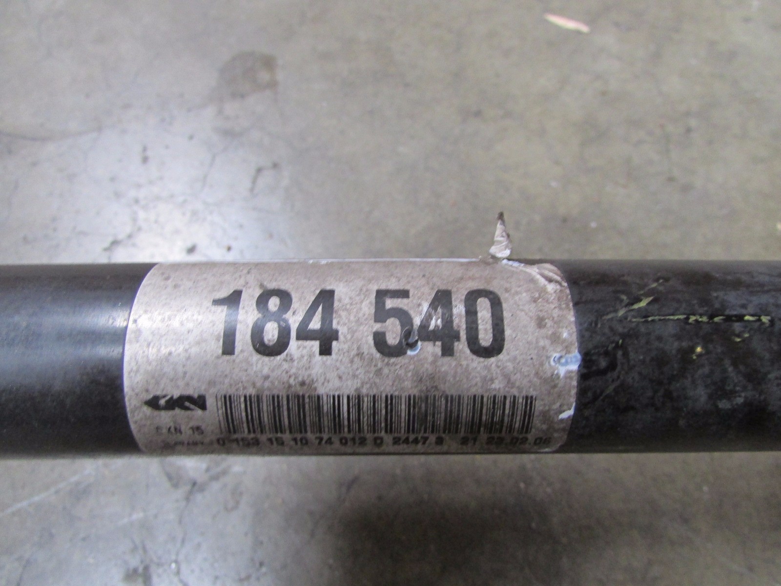 Maserati Coupe, Gransport, Spyder, Axle Shaft, Used, P/N 184540