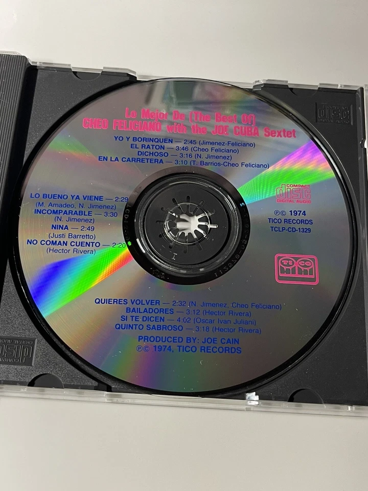 CD Lo Mejor De The Best Of Cheo Feliciano With Joe Cuba Sextet Tico Fania Salsa - Image 3 of 4