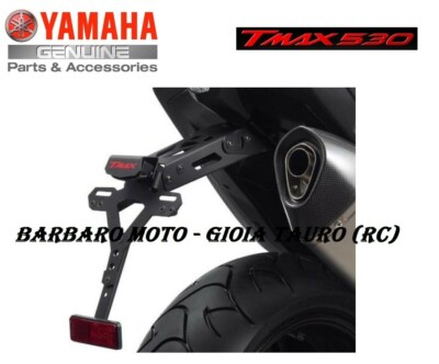 Motorfiets kentekenplaat beugel, Motorfiets Achter Kentekenplaat Mount Houder En Signaallampje Compatibel Met YA-MAHA TMAX 500 TMAX500 T MAX 500 Tmax 530 2001-2020 Accessoires (Color : Orange